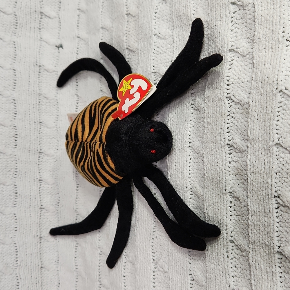 Vintage TY Beanie Baby Original Spinner Spider  P.E. PELLETS